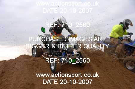Photo: 710_2560 ActionSport Photography 20,21/10/2007 Weston Beach Race 2007  _2_AdultQuads-Sidecars #519