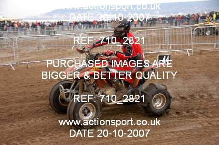 Photo: 710_2821 ActionSport Photography 20,21/10/2007 Weston Beach Race 2007  _2_AdultQuads-Sidecars #44