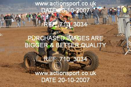 Photo: 710_3034 ActionSport Photography 20,21/10/2007 Weston Beach Race 2007  _2_AdultQuads-Sidecars #239