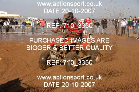 Photo: 710_3350 ActionSport Photography 20,21/10/2007 Weston Beach Race 2007  _2_AdultQuads-Sidecars #44