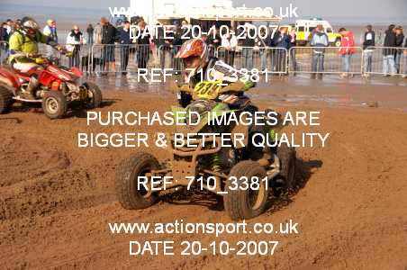 Photo: 710_3381 ActionSport Photography 20,21/10/2007 Weston Beach Race 2007  _2_AdultQuads-Sidecars #239