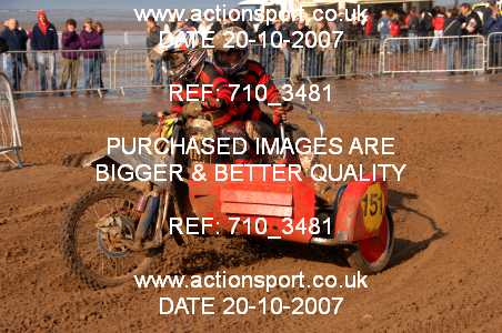 Photo: 710_3481 ActionSport Photography 20,21/10/2007 Weston Beach Race 2007  _2_AdultQuads-Sidecars #151