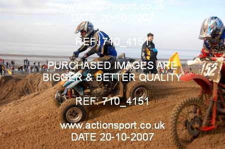 Photo: 710_4151 ActionSport Photography 20,21/10/2007 Weston Beach Race 2007  _2_AdultQuads-Sidecars #532