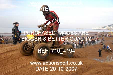 Photo: 710_4194 ActionSport Photography 20,21/10/2007 Weston Beach Race 2007  _2_AdultQuads-Sidecars #44