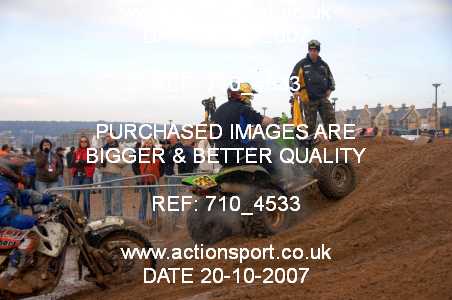 Photo: 710_4533 ActionSport Photography 20,21/10/2007 Weston Beach Race 2007  _2_AdultQuads-Sidecars #239