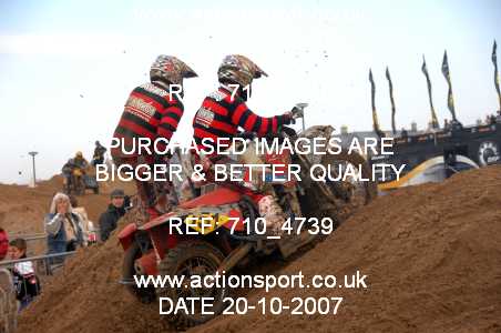 Photo: 710_4739 ActionSport Photography 20,21/10/2007 Weston Beach Race 2007  _2_AdultQuads-Sidecars #151