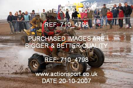 Photo: 710_4798 ActionSport Photography 20,21/10/2007 Weston Beach Race 2007  _2_AdultQuads-Sidecars #44