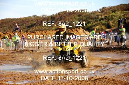Photo: 8A2_1221 ActionSport Photography 11,12/10/2008 Weston Beach Race  _2_AdultQuads-Sidecars #17