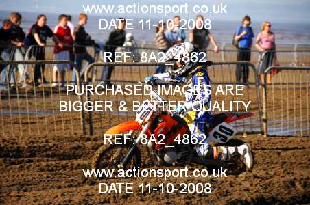 Photo: 8A2_4862 ActionSport Photography 11,12/10/2008 Weston Beach Race  _1_Junior65cc #30