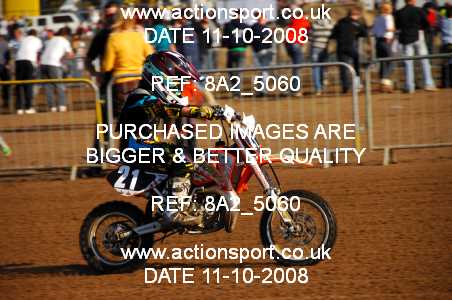 Photo: 8A2_5060 ActionSport Photography 11,12/10/2008 Weston Beach Race  _1_Junior65cc #21