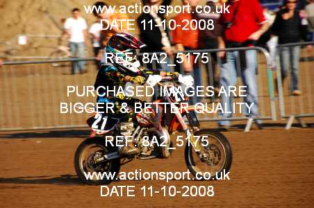 Photo: 8A2_5175 ActionSport Photography 11,12/10/2008 Weston Beach Race  _1_Junior65cc #21