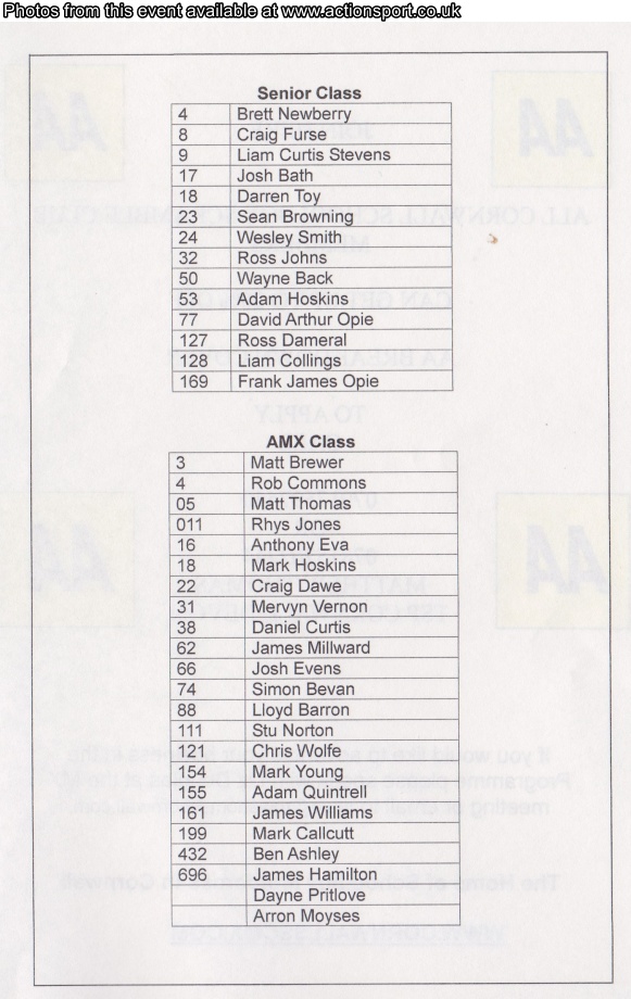 Event programme page