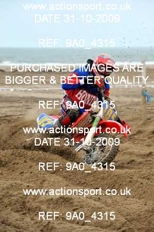 Photo: 9A0_4315 ActionSport Photography 31Oct,01/11/2009 ORPA Barmouth Beach Race  _4_MX2 #105