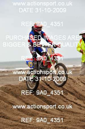 Photo: 9A0_4351 ActionSport Photography 31Oct,01/11/2009 ORPA Barmouth Beach Race  _4_MX2 #105
