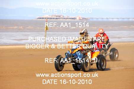 Photo: AA1_1514 ActionSport Photography 16/10/2010 Weston Beach Race 2010  _3_QuadsSidecars #332