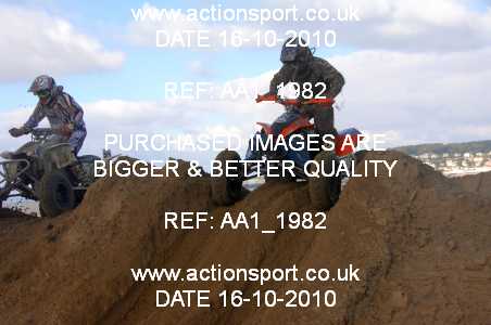 Photo: AA1_1982 ActionSport Photography 16/10/2010 Weston Beach Race 2010  _3_QuadsSidecars #332