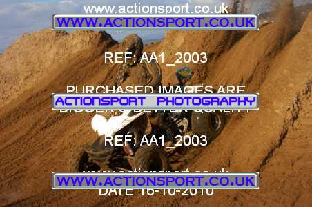 Photo: AA1_2003 ActionSport Photography 16/10/2010 Weston Beach Race 2010  _3_QuadsSidecars #38