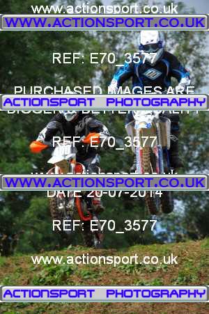 Photo: E70_3577 ActionSport Photography 20/07/2014 AMCA North Wilts MC  [Vets & Twostroke Championship]- Spirt Hill  _2_MX1Juniors #400