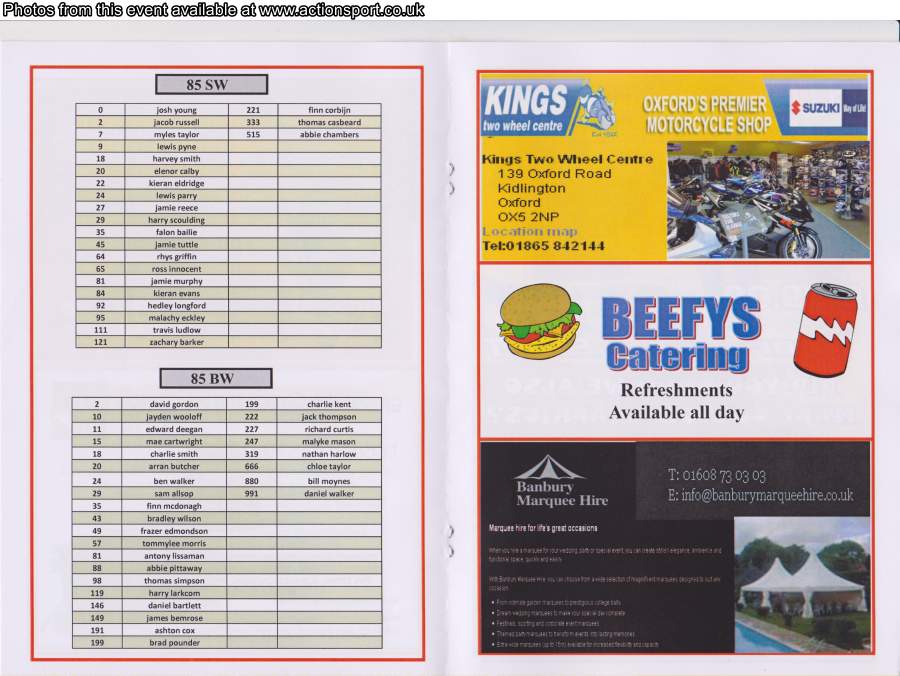 Event programme page