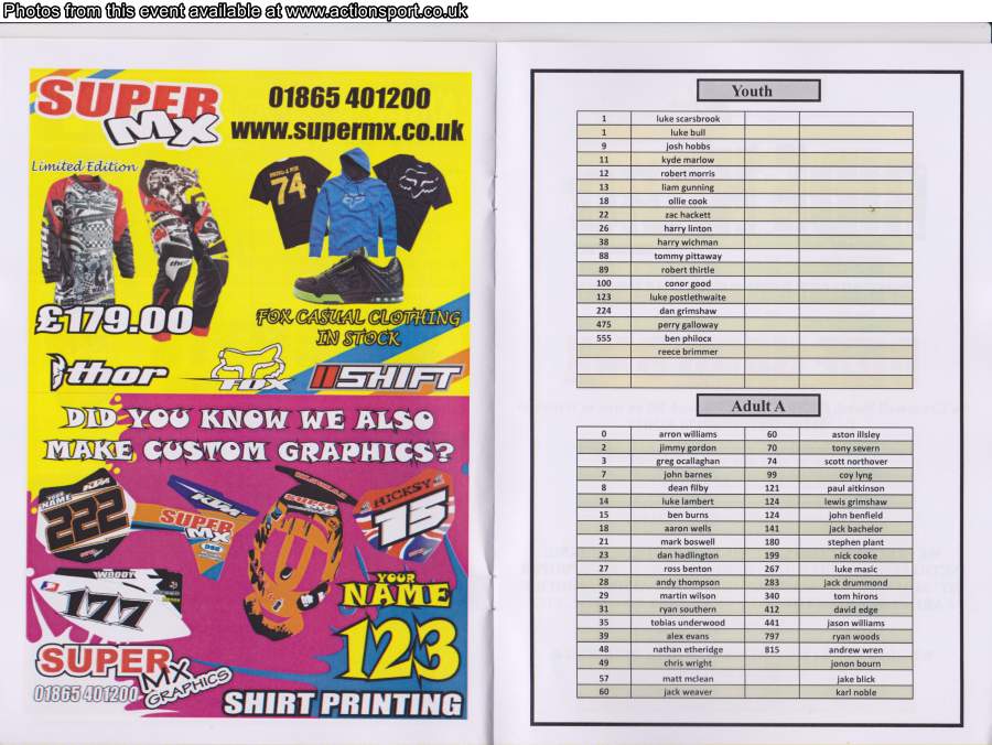 Event programme page