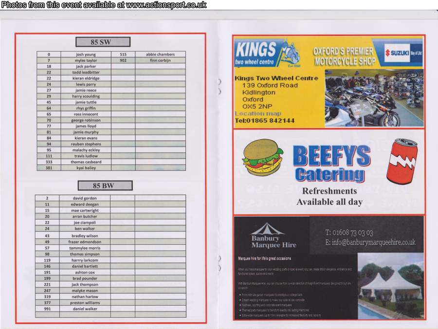 Event programme page