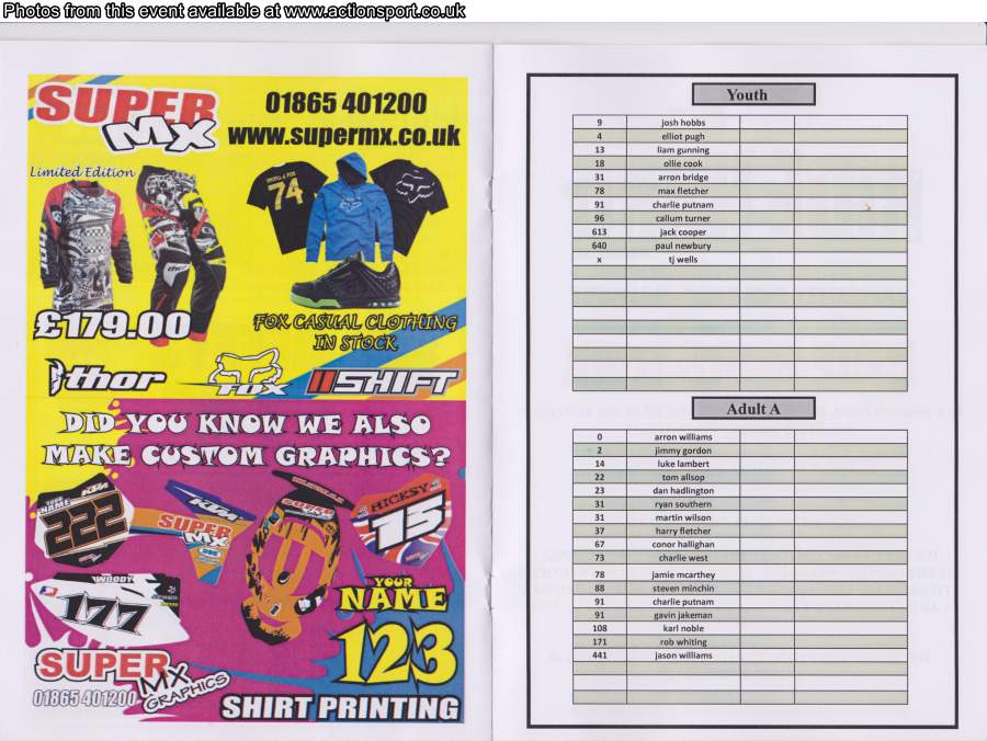 Event programme page