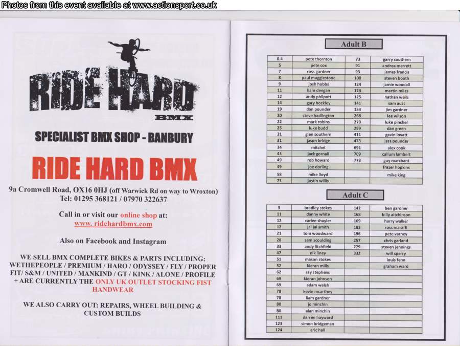 Event programme page