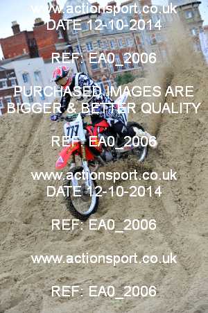 Photo: EA0_2006 ActionSport Photography 12/10/2014 AMCA Purbeck MXC - Weymouth Beach Race  _1_Juniors #777