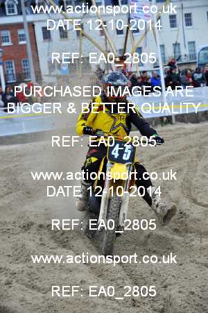 Photo: EA0_2805 ActionSport Photography 12/10/2014 AMCA Purbeck MXC - Weymouth Beach Race  _1_Juniors #45