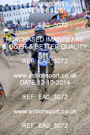 Photo: EA0_3072 ActionSport Photography 12/10/2014 AMCA Purbeck MXC - Weymouth Beach Race  _1_Juniors #511