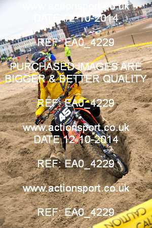 Photo: EA0_4229 ActionSport Photography 12/10/2014 AMCA Purbeck MXC - Weymouth Beach Race  _1_Juniors #45