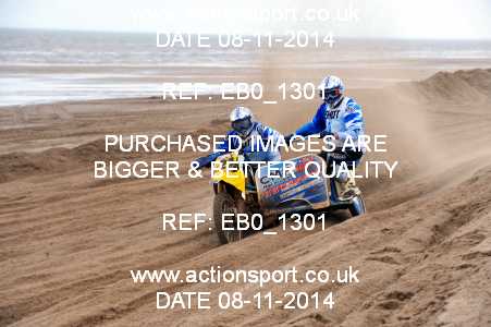 Photo: EB0_1301 ActionSport Photography 8,9/11/2014 AMCA Skegness Beach Race [Sat/Sun]  _2_Quads-Sidecars #271