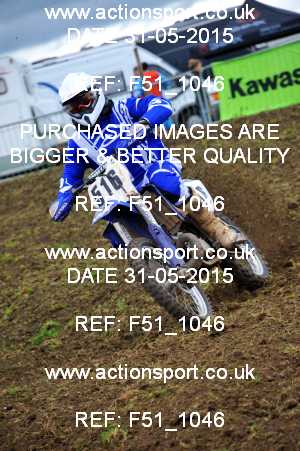 Photo: F51_1046 ActionSport Photography 31/05/2015 AMCA Upton Motorsports Club - Longdon  _3_MX1Juniors