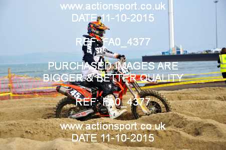 Photo: FA0_4377 ActionSport Photography 11/10/2015 AMCA Purbeck MXC Weymouth Beach Race  _1_Juniors #45