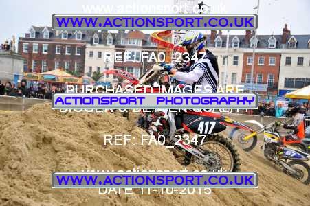 Photo: FA0_2347 ActionSport Photography 11/10/2015 AMCA Purbeck MXC Weymouth Beach Race  _1_Juniors #417