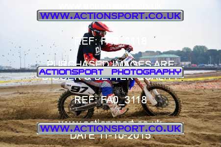 Photo: FA0_3118 ActionSport Photography 11/10/2015 AMCA Purbeck MXC Weymouth Beach Race  _1_Juniors #97