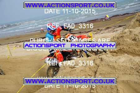 Photo: FA0_3316 ActionSport Photography 11/10/2015 AMCA Purbeck MXC Weymouth Beach Race  _1_Juniors #421