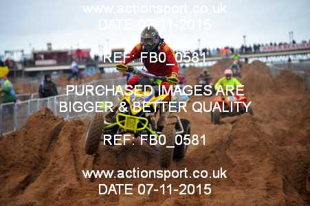 Photo: FB0_0581 ActionSport Photography 7,8/11/2015 AMCA Skegness Beach Race [Sat/Sun]  _2_Quads-Sidecars #327