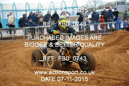 Photo: FB0_0743 ActionSport Photography 7,8/11/2015 AMCA Skegness Beach Race [Sat/Sun]  _2_Quads-Sidecars #328