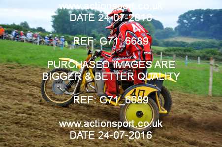Photo: G71_6689 ActionSport Photography 24/07/2016 Dorset Classic Scramble Club - Galhampton  _6_Sidecars #40