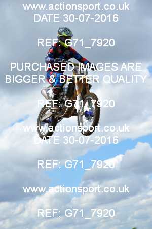 Photo: G71_7920 ActionSport Photography 30/07/2016 MCF Portsmouth MXC [Sat] - Culham _4_Rookies #14