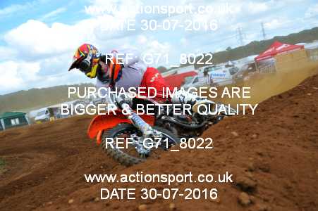 Photo: G71_8022 ActionSport Photography 30/07/2016 MCF Portsmouth MXC [Sat] - Culham _4_Rookies #811