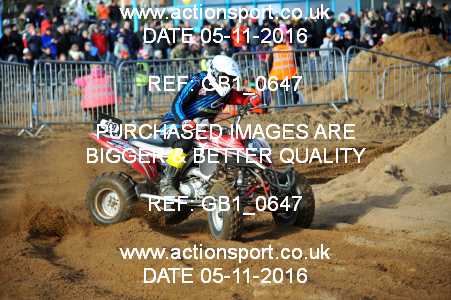 Photo: GB1_0647 ActionSport Photography 5,6/11/2016 AMCA Skegness Beach Race [Sat/Sun]  _2_Quads-Sidecars #409