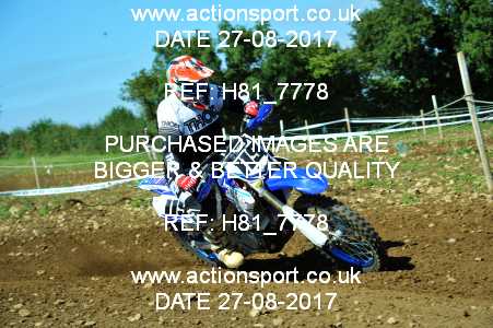 Photo: H81_7778 ActionSport Photography 27/08/2017 AMCA Bristol Spartans MC - Chew Magna  _4_JuniorsMX2 #119