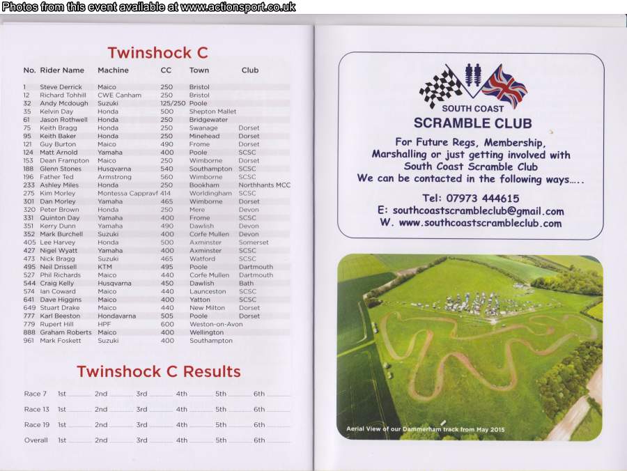 Event programme page