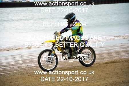 Photo: HA1_2204 ActionSport Photography 22/10/2017 AMCA Purbeck MXC Weymouth Beach Race  _1_Juniors #95