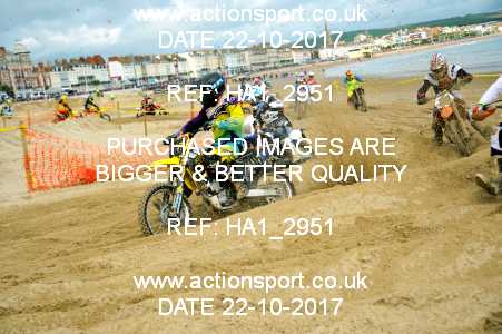 Photo: HA1_2951 ActionSport Photography 22/10/2017 AMCA Purbeck MXC Weymouth Beach Race  _1_Juniors #95