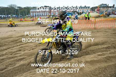 Photo: HA1_3209 ActionSport Photography 22/10/2017 AMCA Purbeck MXC Weymouth Beach Race  _1_Juniors #95