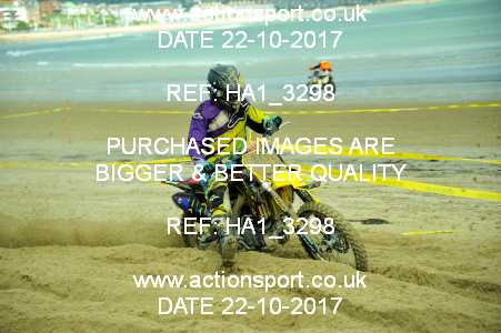 Photo: HA1_3298 ActionSport Photography 22/10/2017 AMCA Purbeck MXC Weymouth Beach Race  _1_Juniors #95