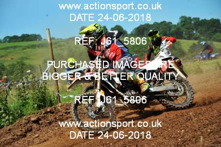 Photo: J61_5806 ActionSport Photography 24/06/2018 AMCA Hereford MXC - Bromyard Moto Park  _6_MX2Seniors : Unidentified